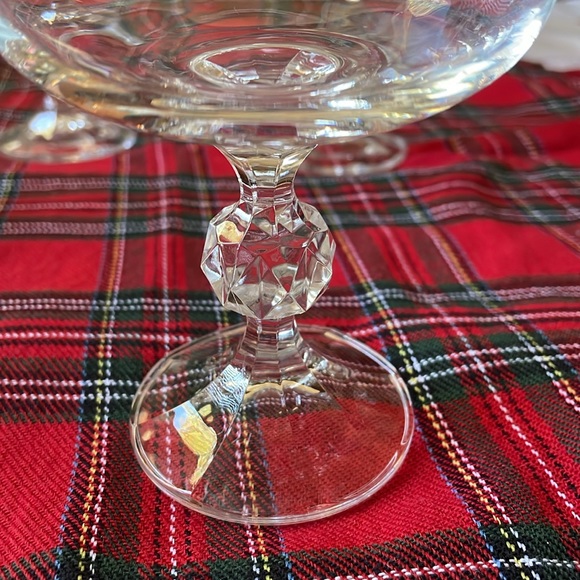 Czech Bohemian clear Crystal Goblets Sterna Design set of 4 champagne coups - Picture 5 of 8